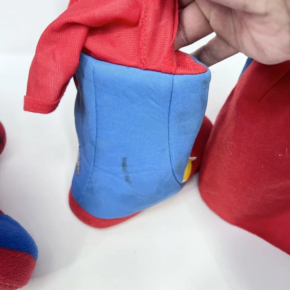 Spider-Man Superman Toddler Slipper Booties Sz S 6/7